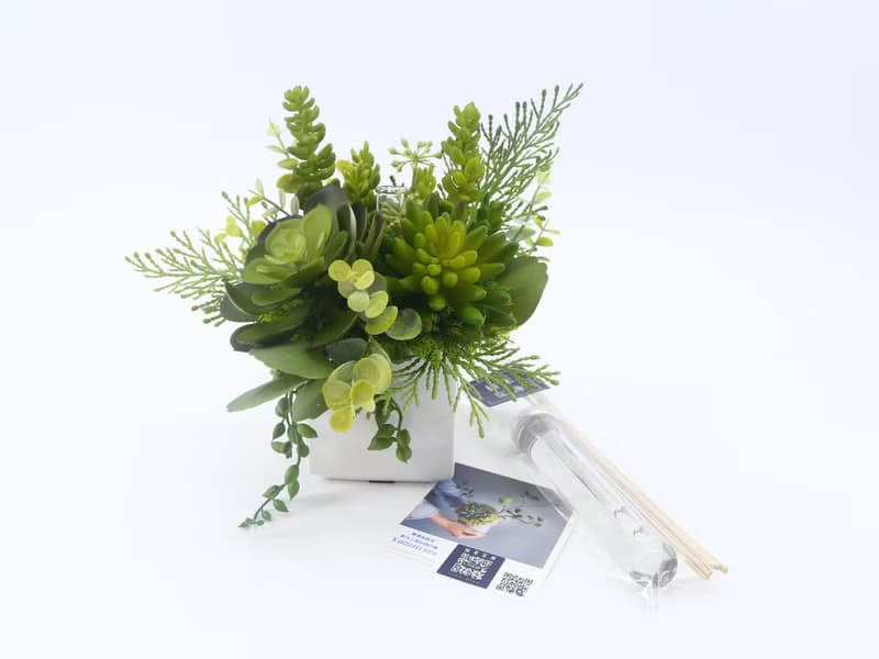 小寶石蓮多肉香氛植栽/擬真植物/人造盆栽/綠化/佈置/禮物