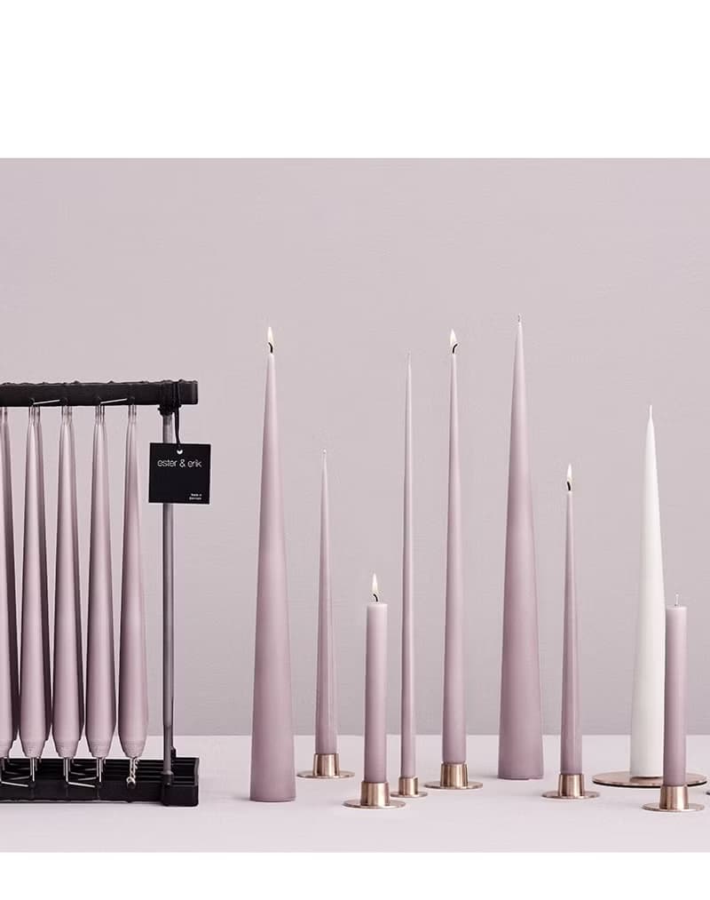ester&erik 細錐蠟燭 軟粉色系 蠟燭 晚宴蠟燭 Taper Candles