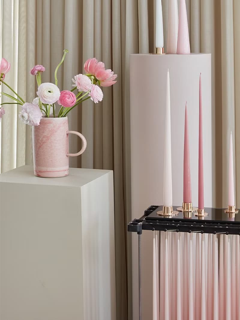 ester&erik 細錐蠟燭 軟粉色系 蠟燭 晚宴蠟燭 Taper Candles