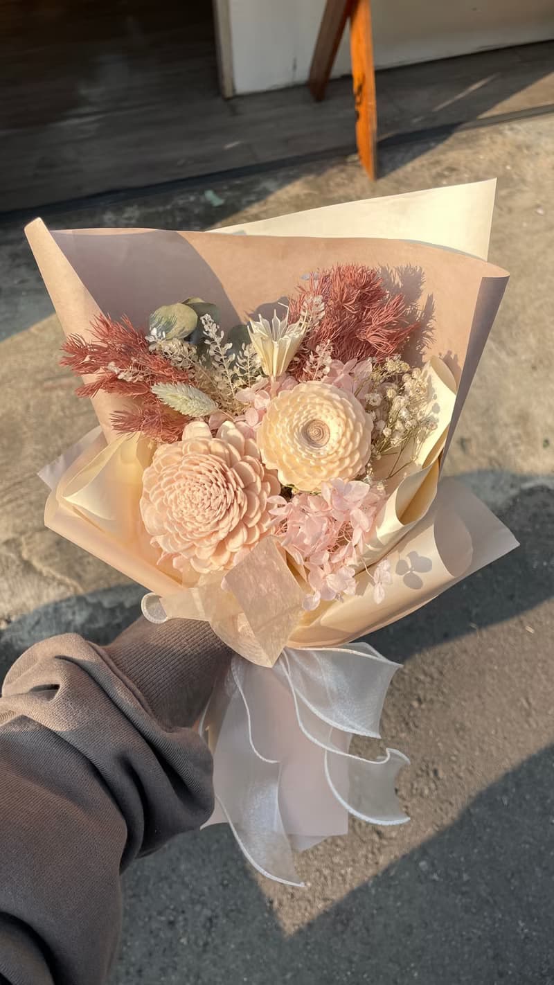 Time Flower 乾燥花束 畢業花束