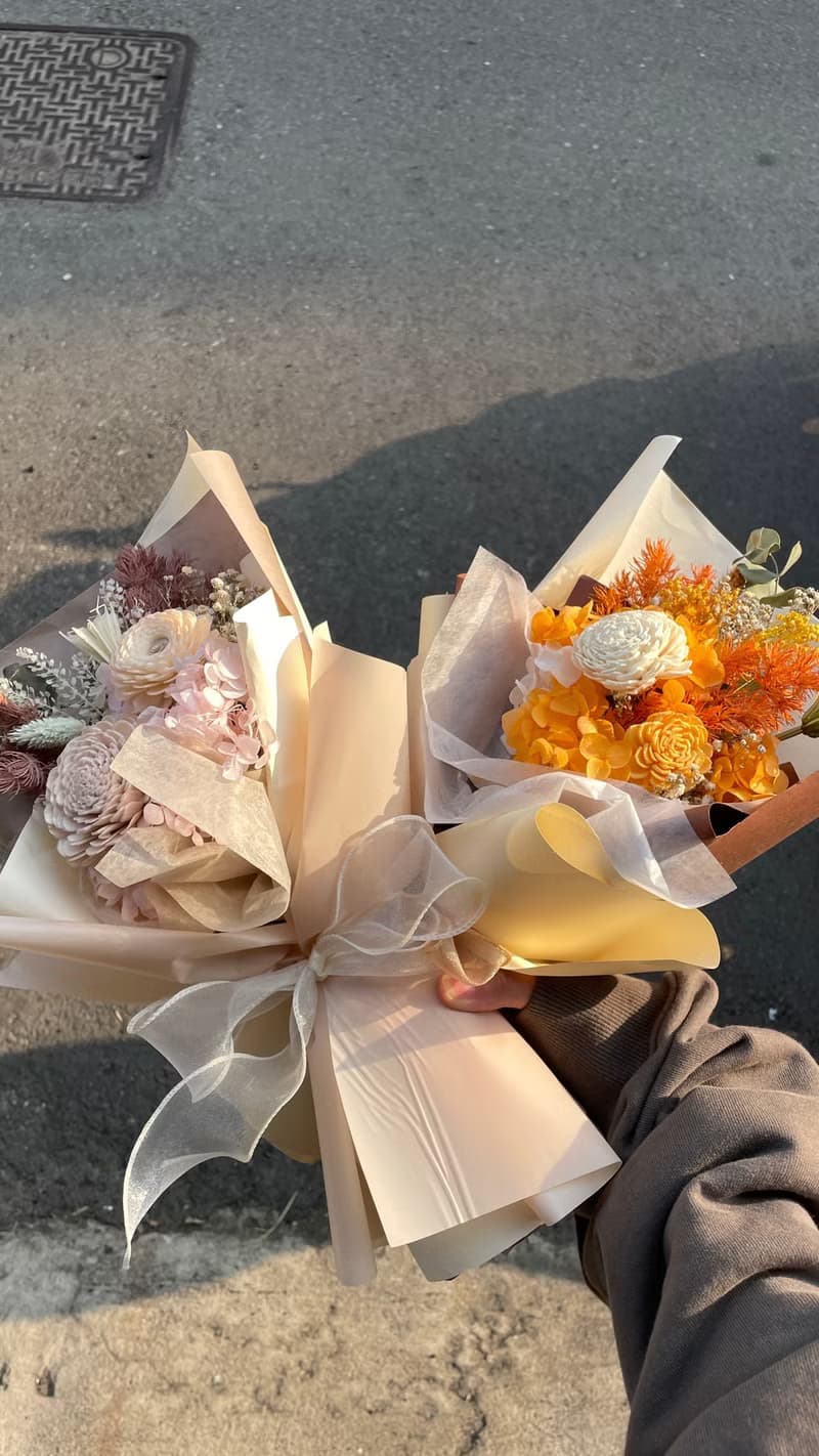 Time Flower 乾燥花束 畢業花束