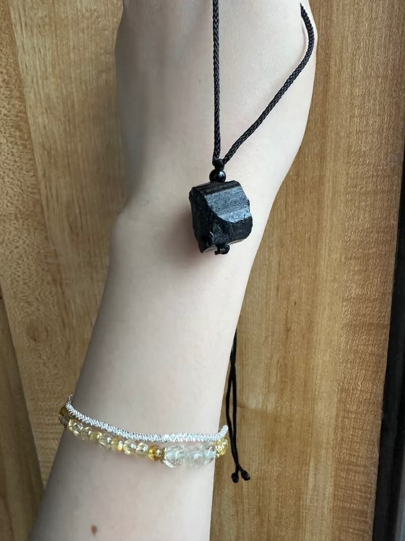 心忱-黑碧璽 原礦項鍊/吊飾