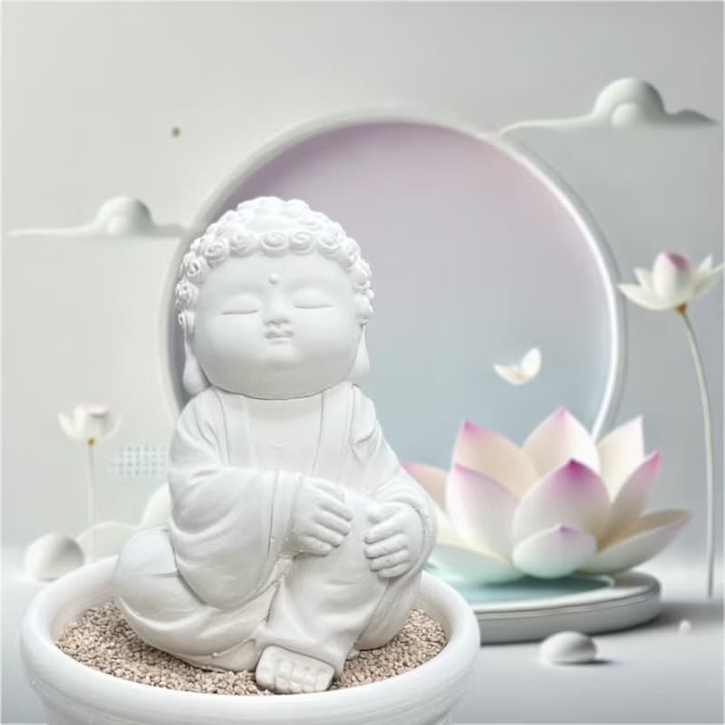靜謐之美學 淨念吉祥小佛之隨願小盤套組  精緻台灣文創禮品