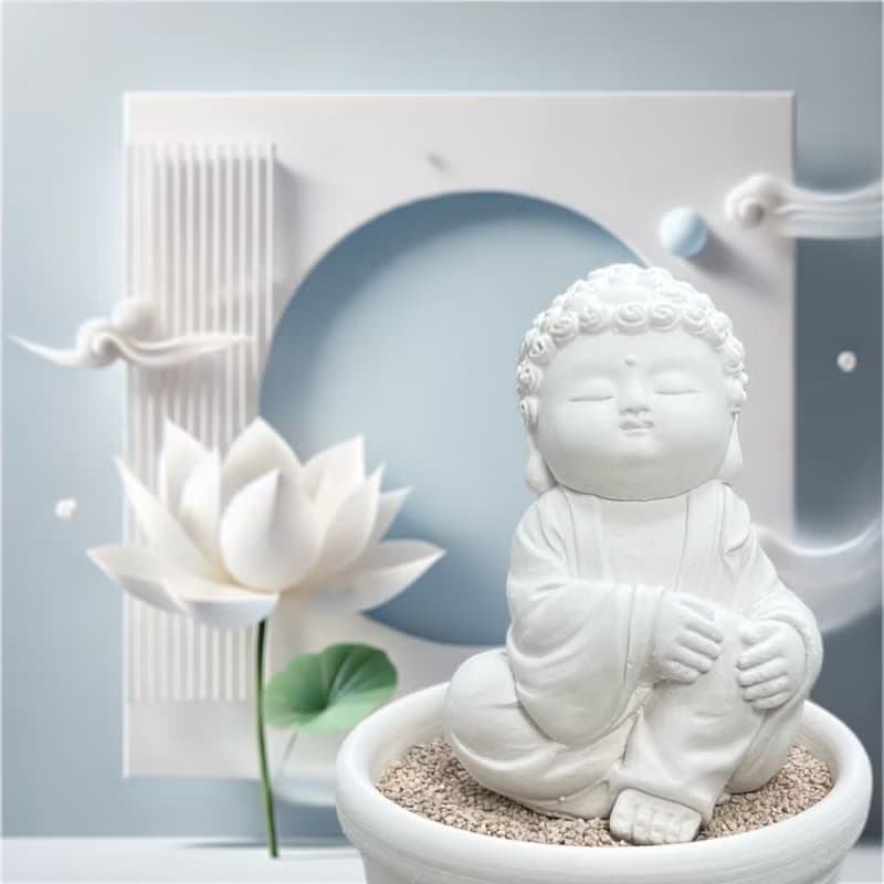 靜謐之美學 淨念吉祥小佛之隨願小盤套組  精緻台灣文創禮品