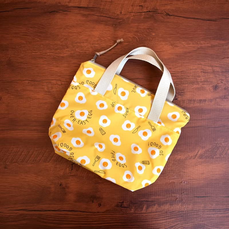 拉鏈小提袋/餐具袋_荷包蛋