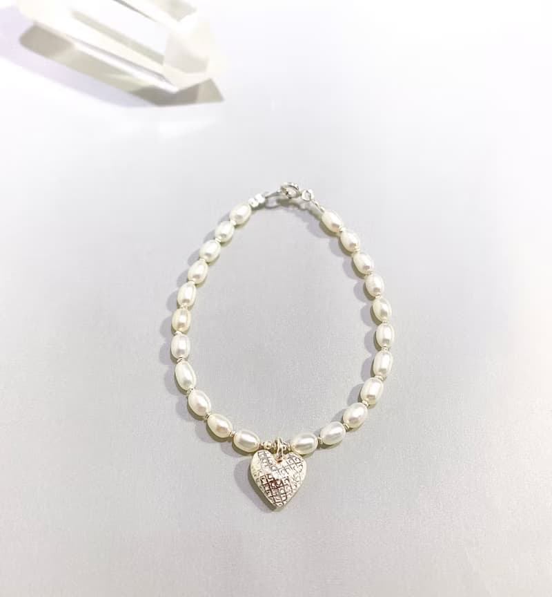 Ops Pearl silver bracelet- 小珍珠/極簡/純銀/限定/愛心/禮物