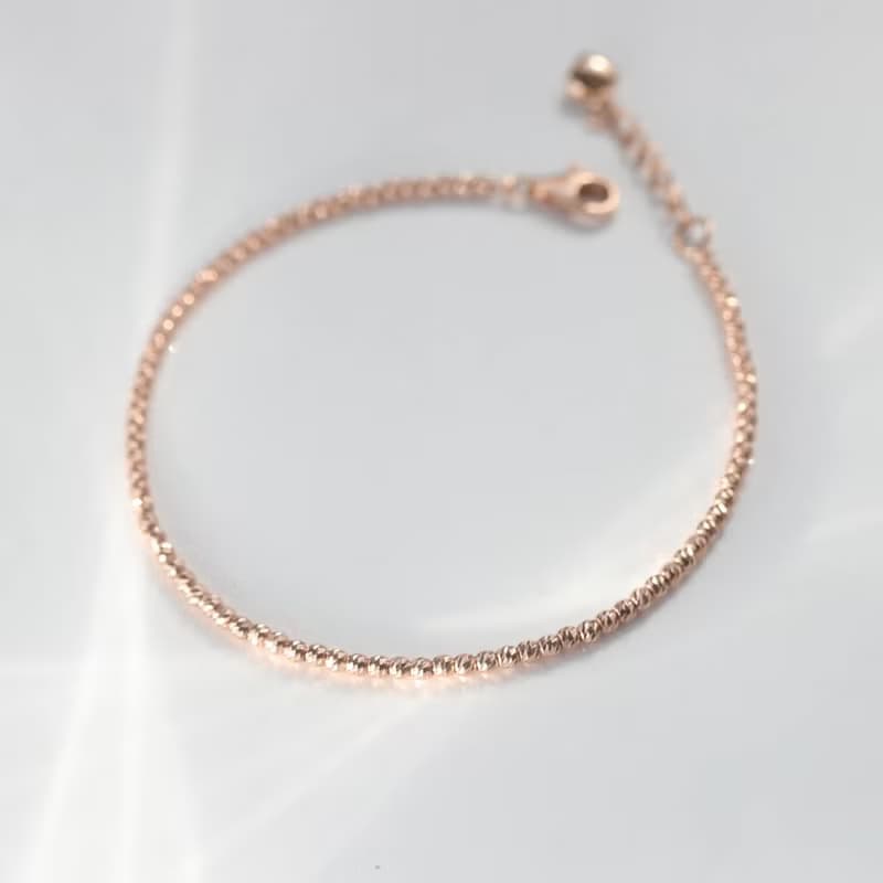 18K Shinning Ball Bracelet 閃亮切割金球手鍊