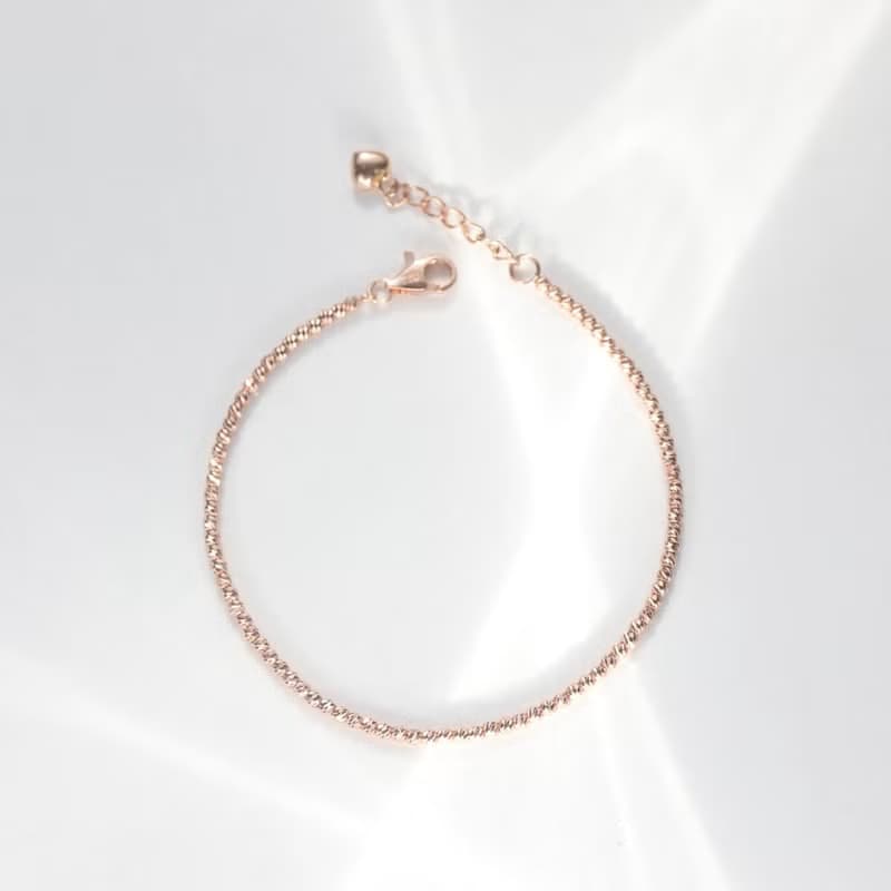 18K Shinning Ball Bracelet 閃亮切割金球手鍊