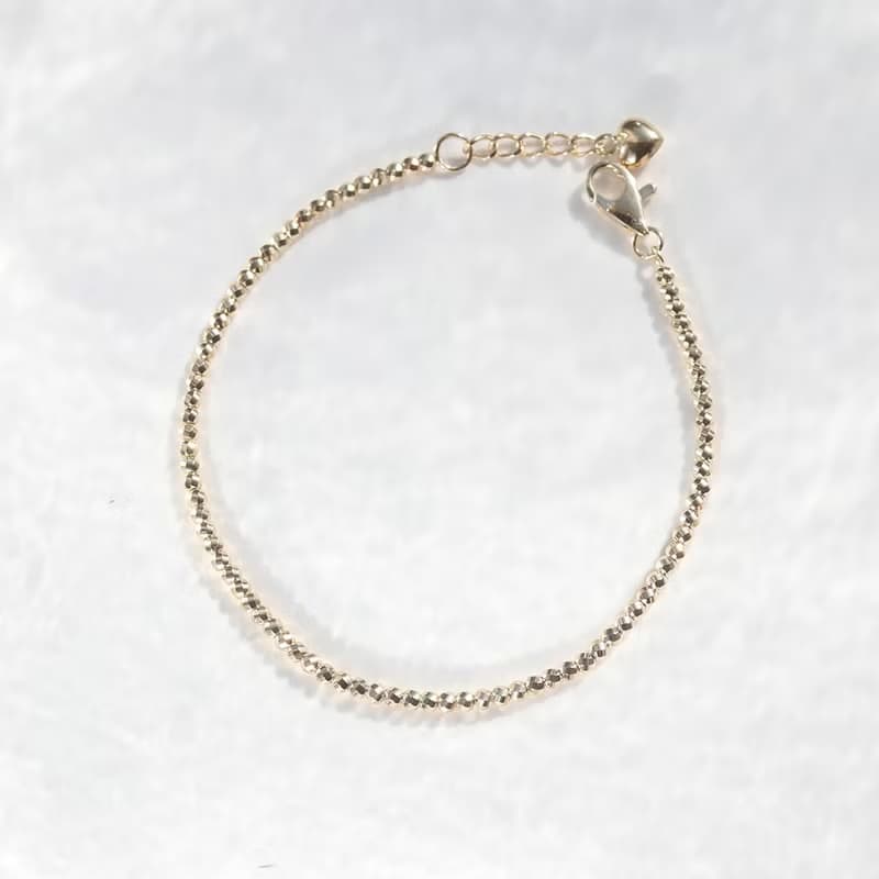 18K Shinning Ball Bracelet 閃亮切割金球手鍊