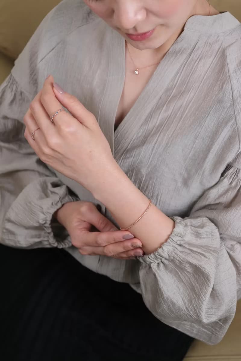 18K Shinning Ball Bracelet 閃亮切割金球手鍊