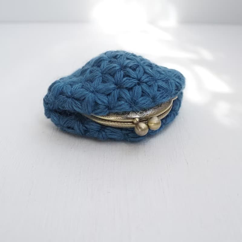 Ba-ba (m) Jasmine Stitch crochet coinpurse No.C1738