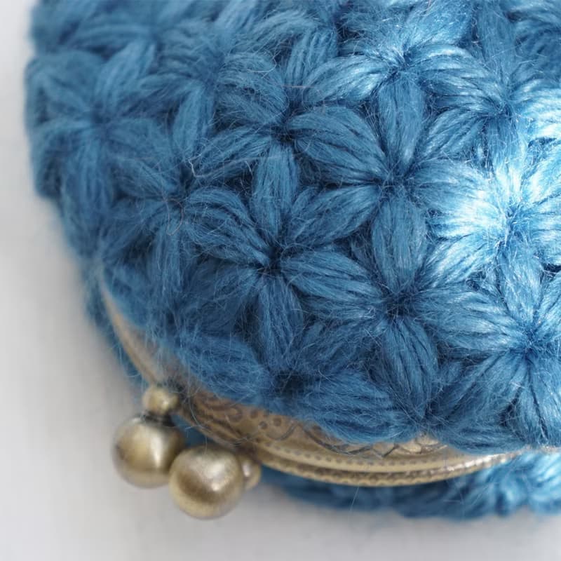 Ba-ba (m) Jasmine Stitch crochet coinpurse No.C1738