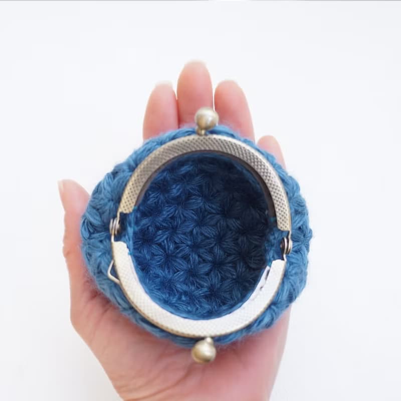 Ba-ba (m) Jasmine Stitch crochet coinpurse No.C1738