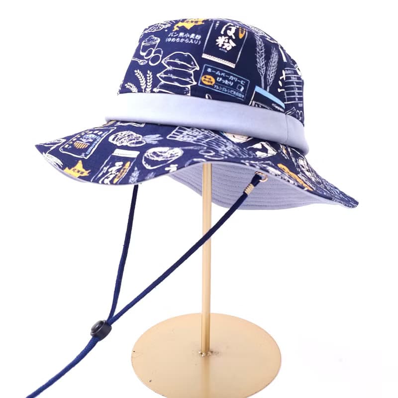 【HiGh MaLi】山系復古登山帽/藍色稻米#禮物#復古#古着