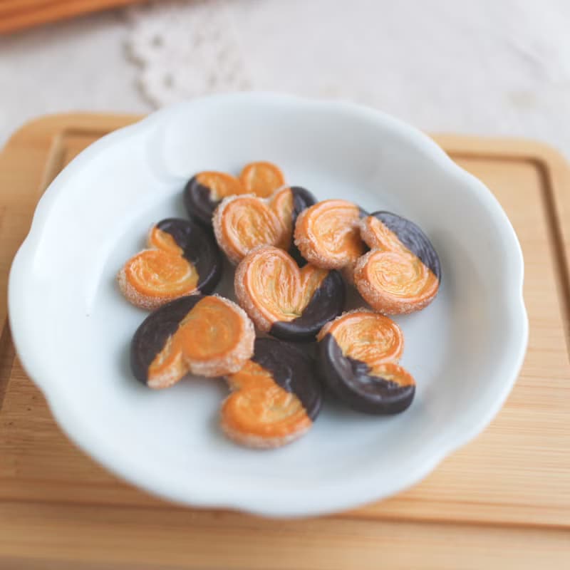 偏心版 巧克力蝴蝶酥 單支 耳環 源氏パイ palmier