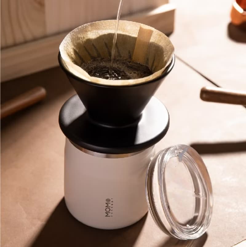 日本 MOMOCONCEPT Hand Drip 手冲咖・桌面保溫咖啡杯 370ml