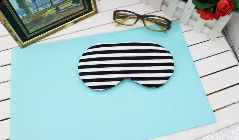 黑白條紋 可調式眼罩  贈收納袋　sleep mask