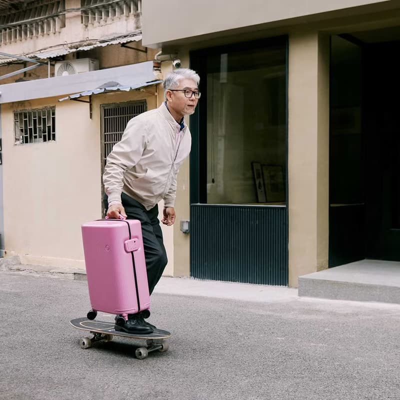 ITO 夢境粉 PISTACHIO 2 STRIPED 開心果抗菌行李箱登機托運箱