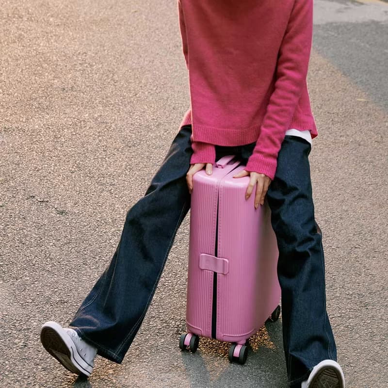 ITO 夢境粉 PISTACHIO 2 STRIPED 開心果抗菌行李箱登機托運箱