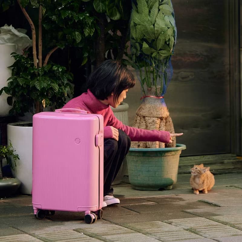 ITO 夢境粉 PISTACHIO 2 STRIPED 開心果抗菌行李箱登機托運箱