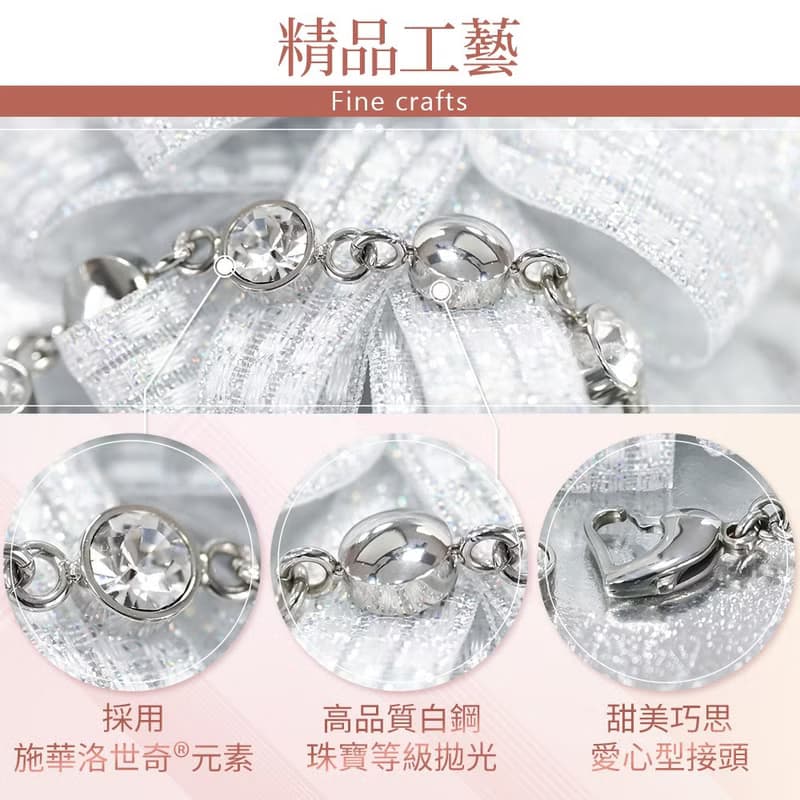 Galaxy Shining 星河鍺手鍊 (白鋼)