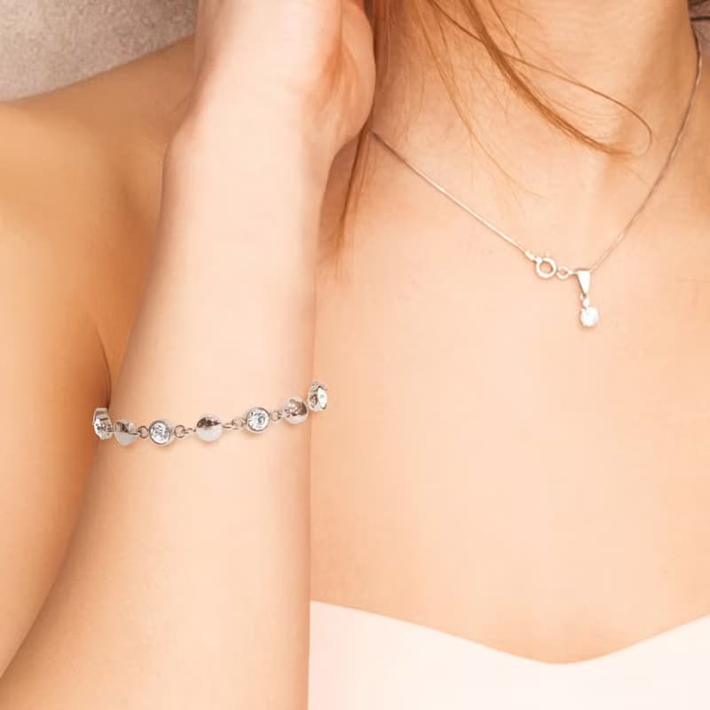 Galaxy Shining 星河鍺手鍊 (白鋼)