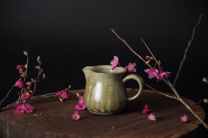 櫻花木灰釉│手作茶海│公道杯│茶器│母親節禮盒│畢業禮物