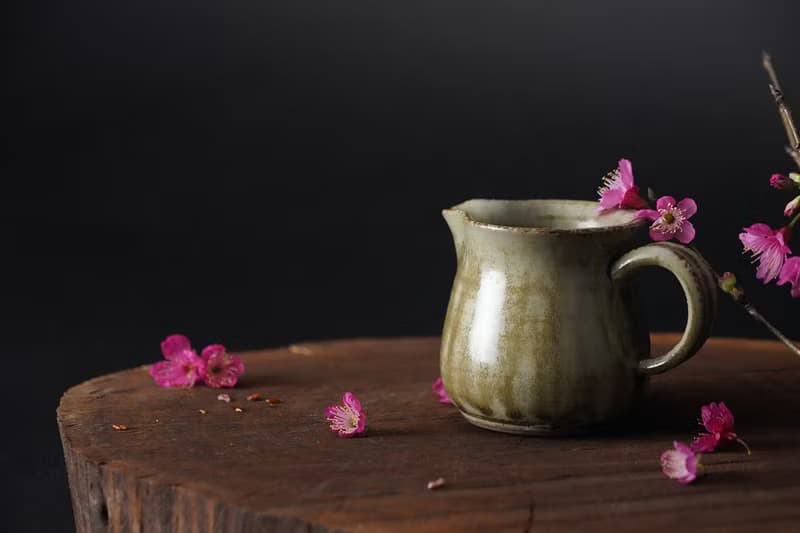櫻花木灰釉│手作茶海│公道杯│茶器│母親節禮盒│畢業禮物