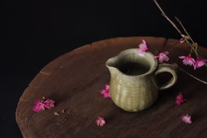 櫻花木灰釉│手作茶海│公道杯│茶器│母親節禮盒│畢業禮物