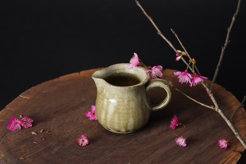 櫻花木灰釉│手作茶海│公道杯│茶器│母親節禮盒│畢業禮物