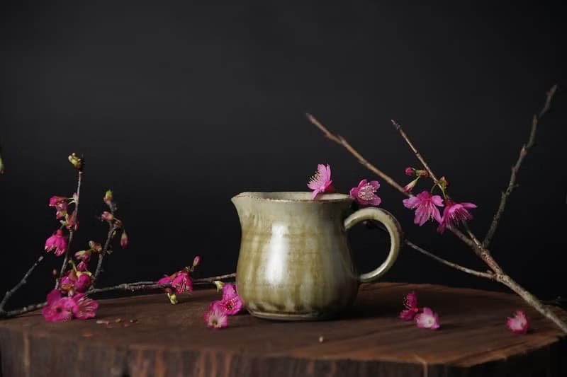 櫻花木灰釉│手作茶海│公道杯│茶器│母親節禮盒│畢業禮物