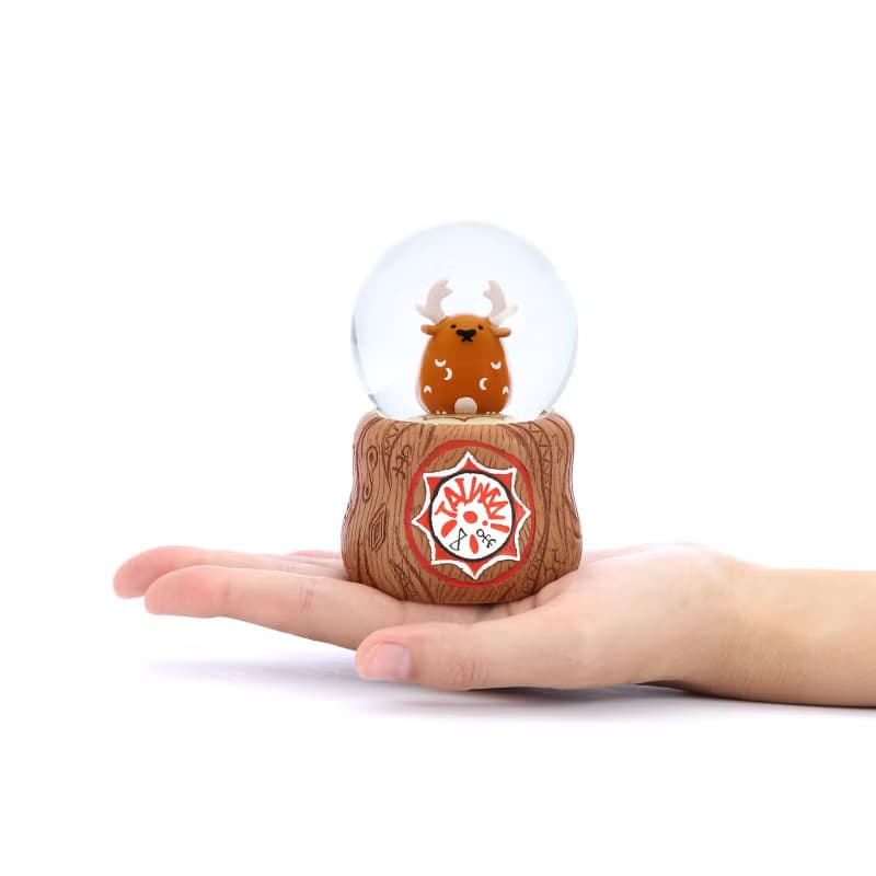 臺灣意象-梅花鹿 水晶球擺飾 生日彌月聖誕交換禮物伴手禮原住民