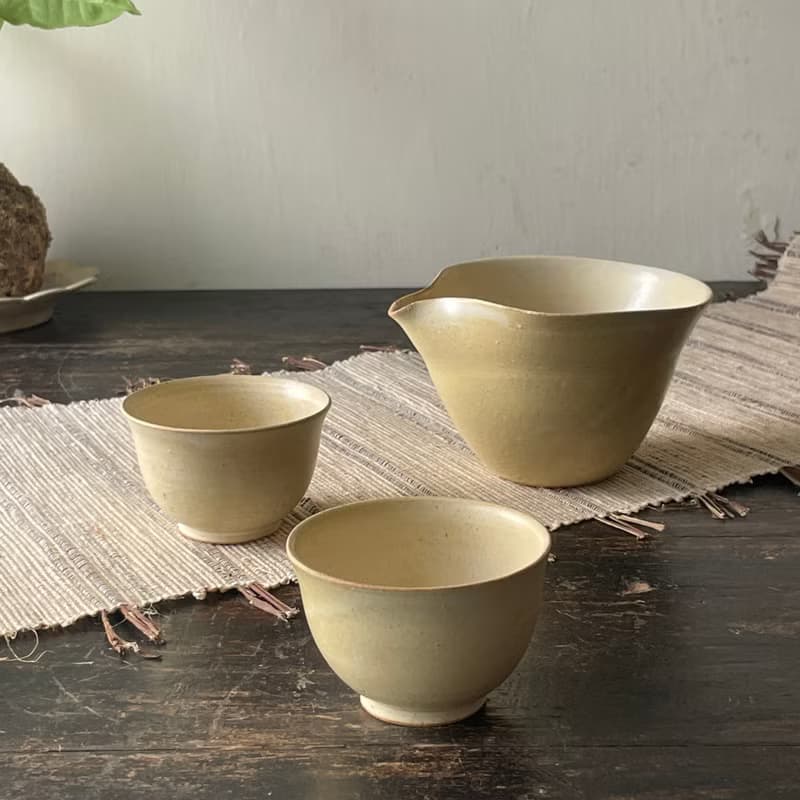 胖胖鵝黃茶具組