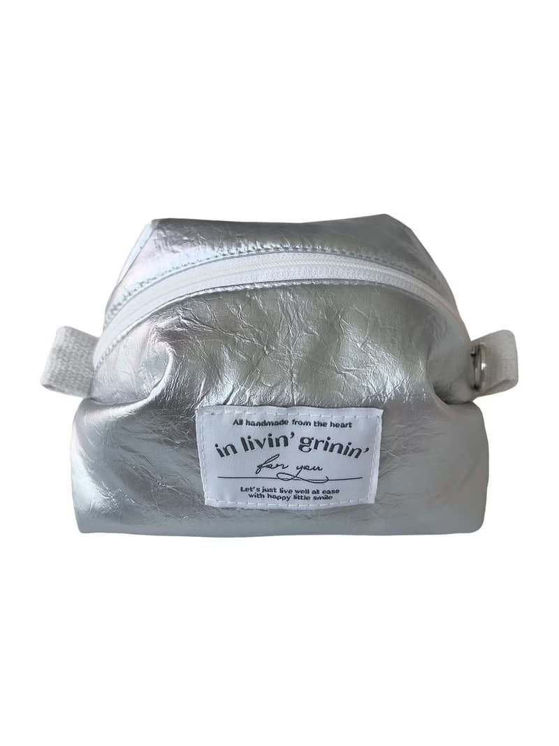 basic silver pouch M