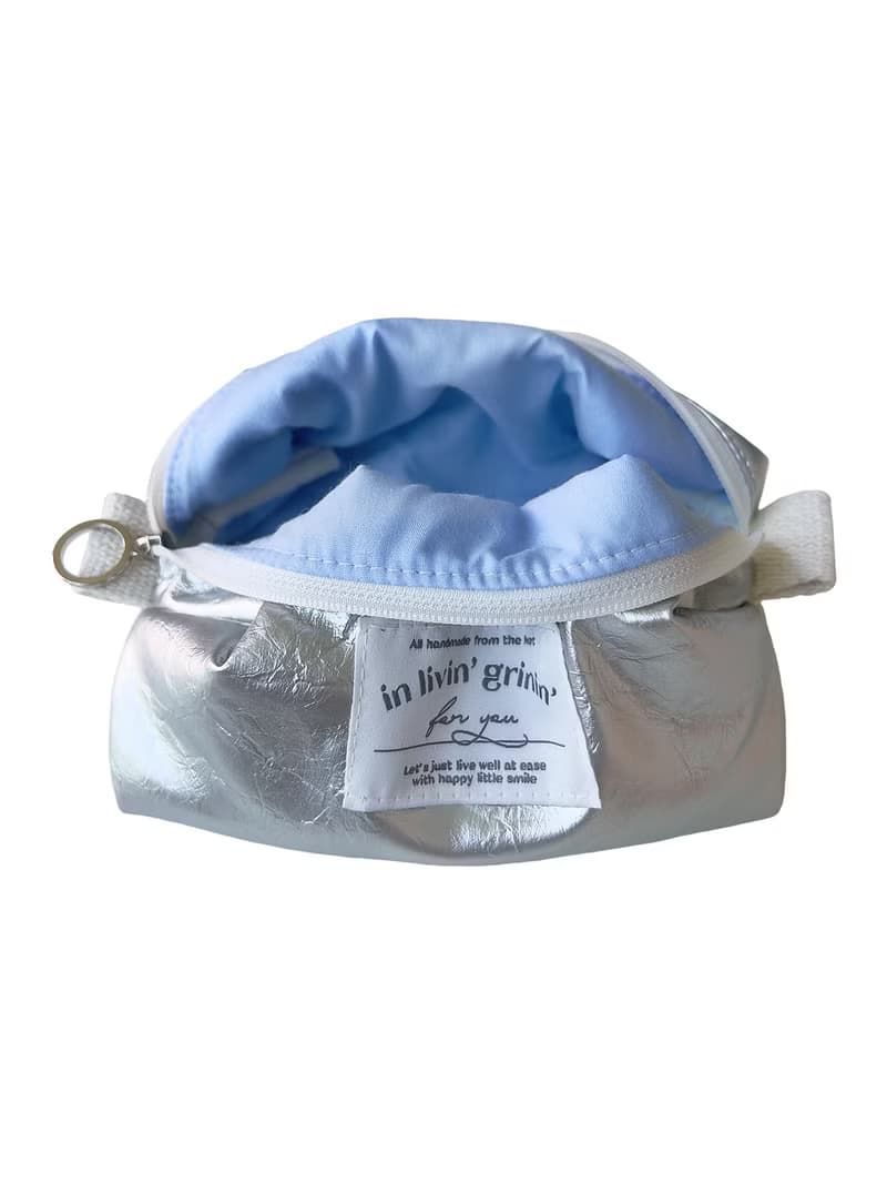 basic silver pouch M