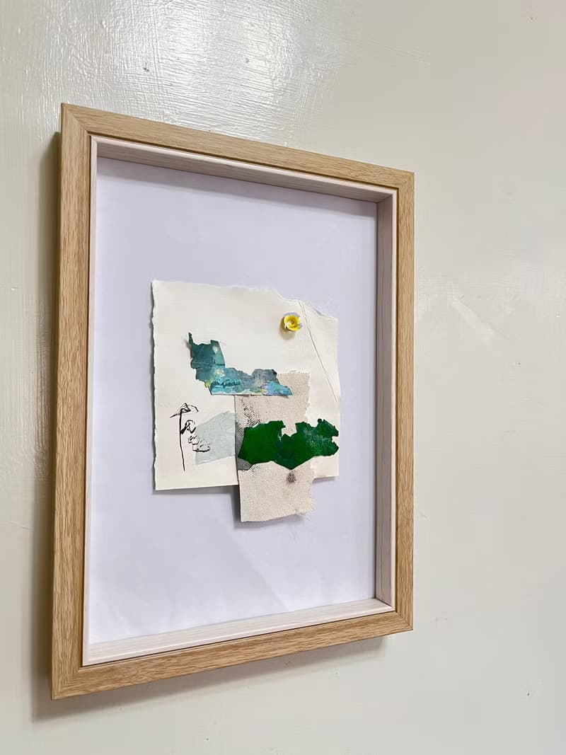 海邊看太陽/複合媒材作品 / 回收材料