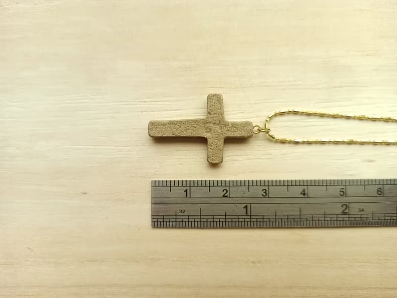 擴香十字架陶包金項鍊 (三色可選)