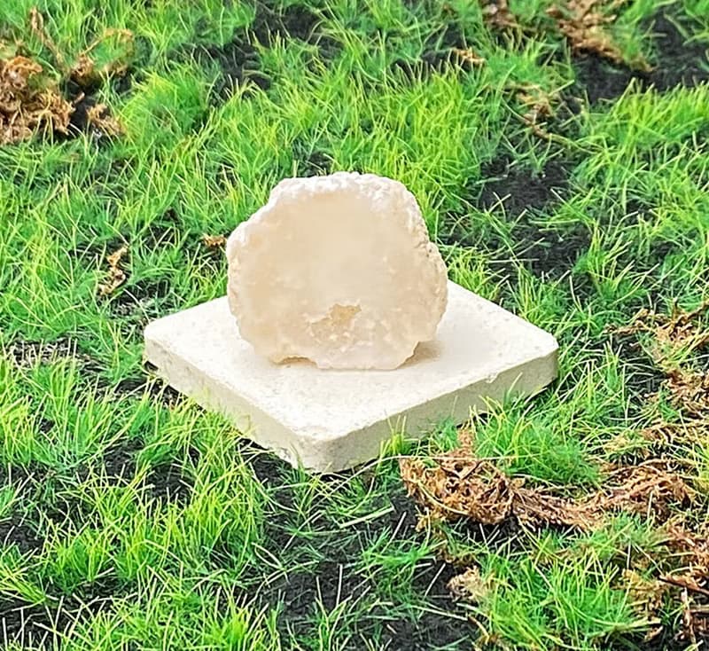 能量擺飾-瑪瑙可愛白晶洞開口笑 招財 療癒 開運 原礦 快速出貨