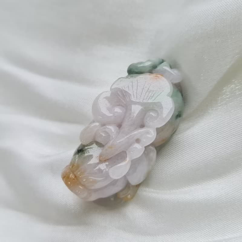 三彩料特色貔貅| 天然緬甸玉A貨翡翠