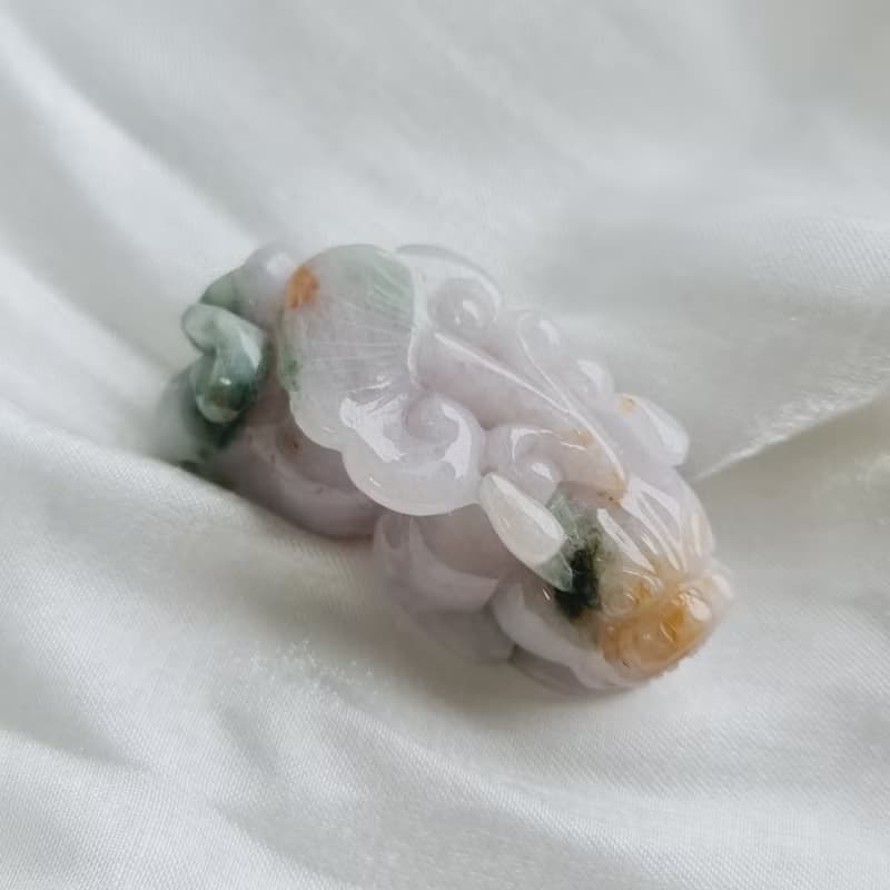 三彩料特色貔貅| 天然緬甸玉A貨翡翠