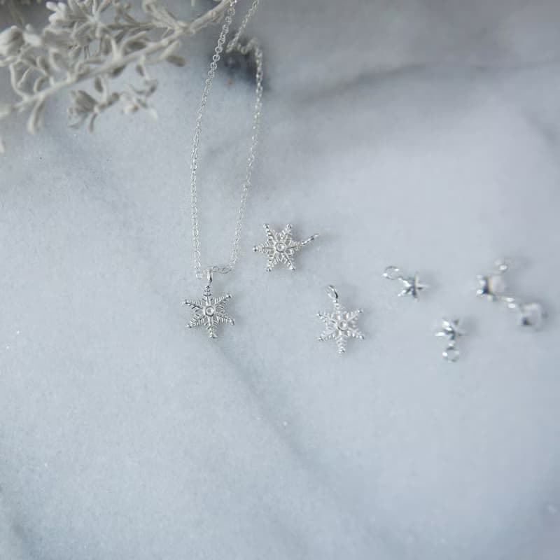 純銀/小星星雪花純銀項鍊