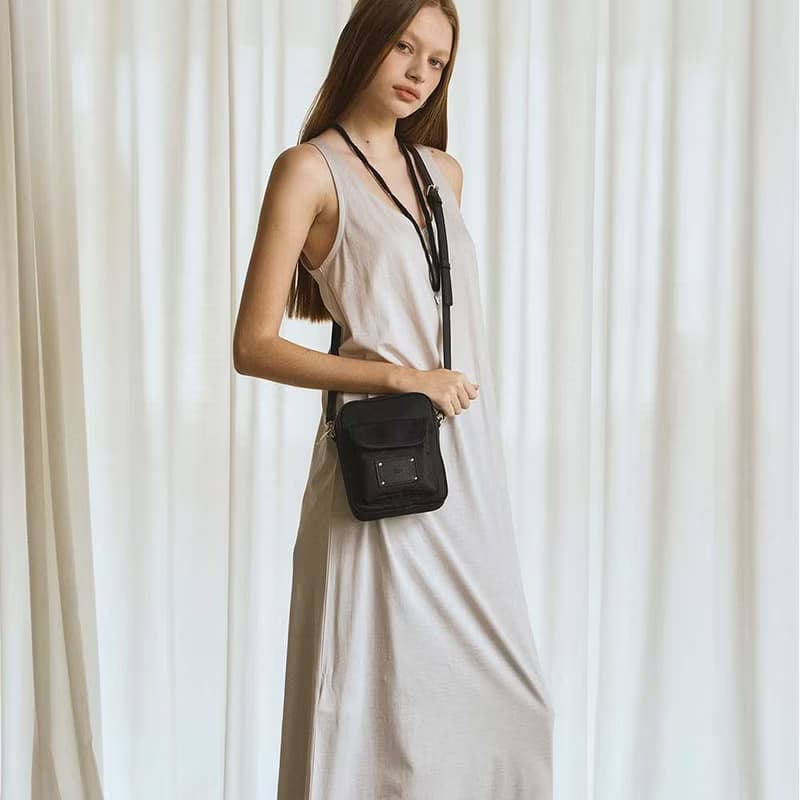 韓國製 MUR RIFF 手袋/單肩包/手提袋 Nylon Black