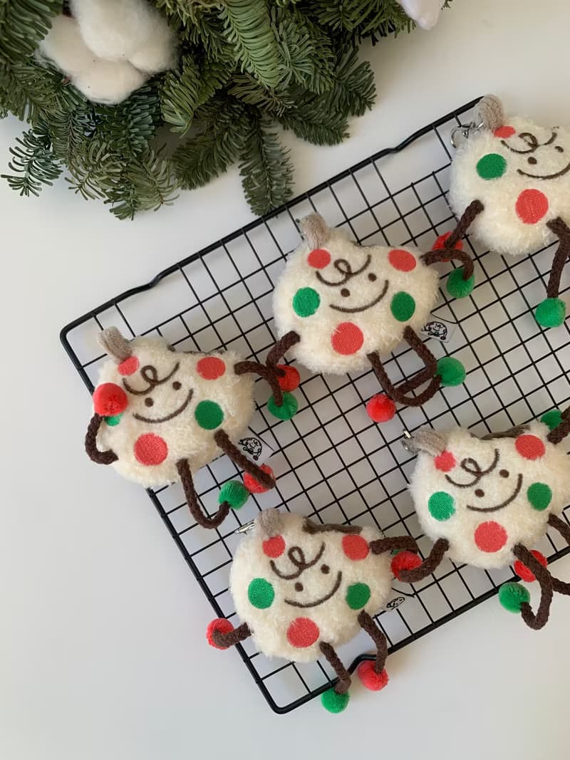 Cookieman聖誕限定白巧糖霜創意可愛曲奇餅干人掛飾毛絨玩