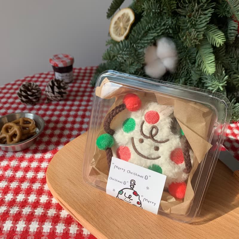 Cookieman聖誕限定白巧糖霜創意可愛曲奇餅干人掛飾毛絨玩
