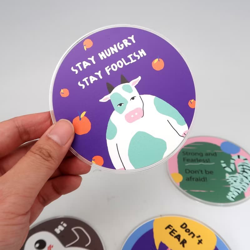 【聖誕節快速出貨畢業療癒禮物】創意動物療癒文字/防水壓克力5入