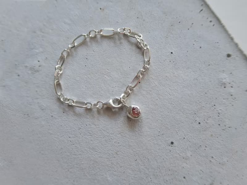 999純銀 彩色藍寶石 尖晶石 天然石 925純銀 手鍊 對鍊 免費包裝