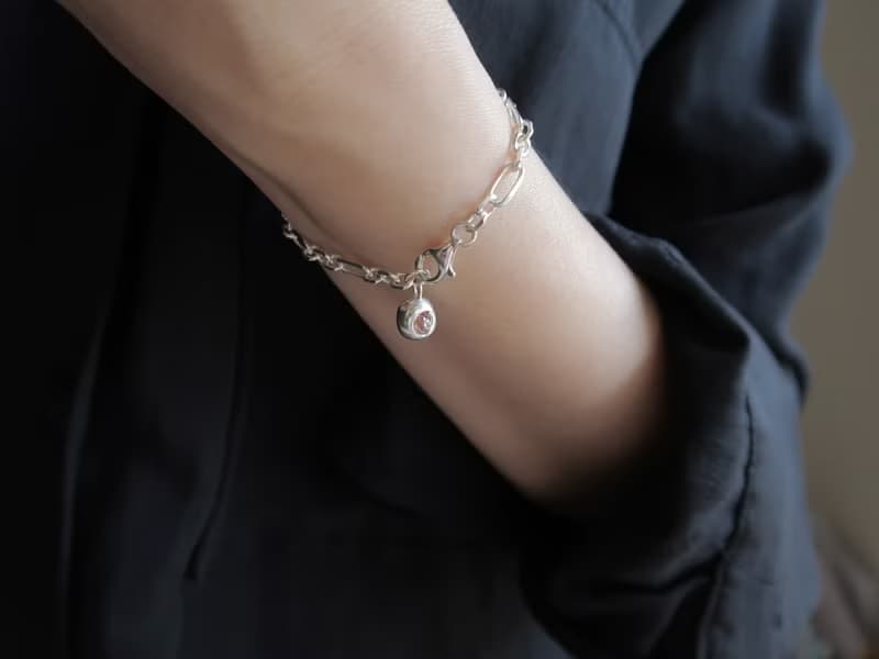 999純銀 彩色藍寶石 尖晶石 天然石 925純銀 手鍊 對鍊 免費包裝