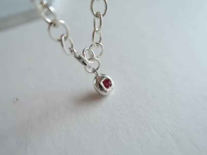 999純銀 彩色藍寶石 尖晶石 天然石 925純銀 手鍊 對鍊 免費包裝