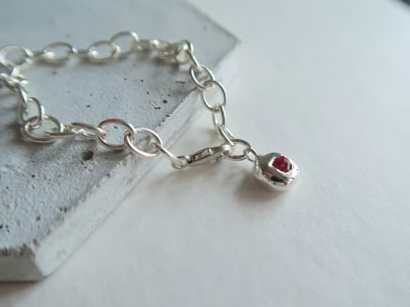 999純銀 彩色藍寶石 尖晶石 天然石 925純銀 手鍊 對鍊 免費包裝