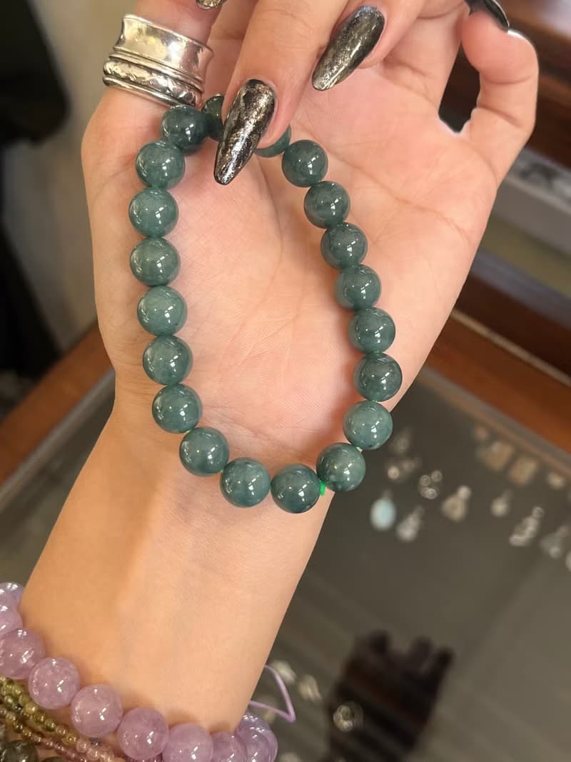 藍水翡翠 翡翠手串 翡翠珠鍊 翡翠 手鍊 手珠 手串